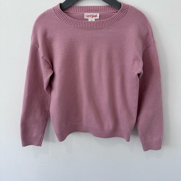 Cat & Jack Kids Mauve Crew Neck Sweatshirt  - Size 5t - Picture 1 of 6